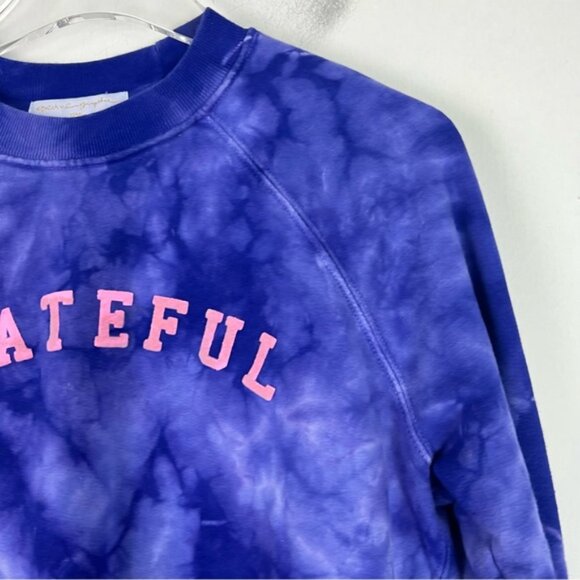 Spiritual Gangster Grateful Classic Crew Sweatshirt Royal Cloud Tie Dye Size XS - Picture 4 of 13